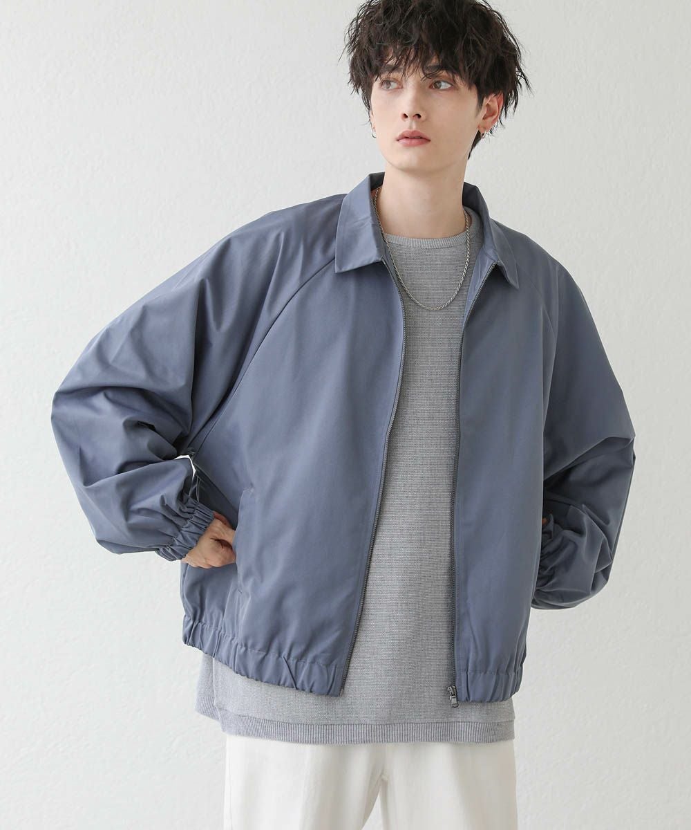 新品　エーグル UVカット 撥水 ドルマンスリーブ ジップアップ ブルゾン UVカット 撥水加工 ショート丈 ドルマンスリーブ ジップアップ