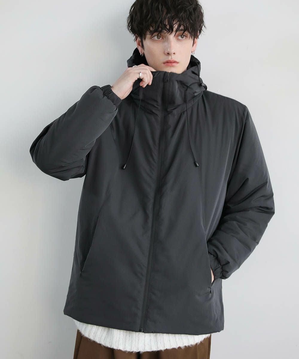 blancvert 中綿ジャケット チャコールグレー 38 M相当 軽量 通勤 blancvert 中綿ジャケット チャコールグレー 38 M相当 軽量 通勤