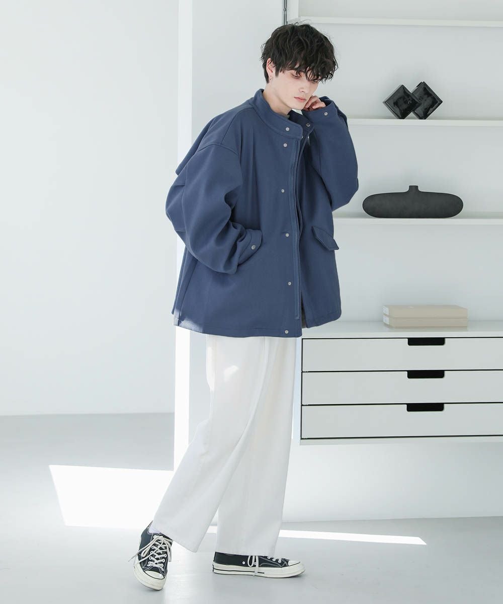 margetokyo ブルゾン メルトン ビッグシルエットドロップショルダーメルトンショートモッズ
