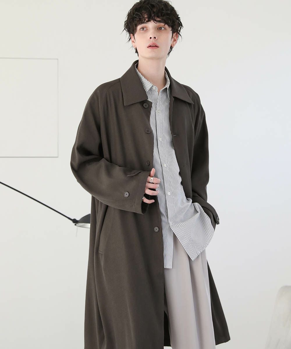 crewre ドレープステンカラーコート サイズ3 セピアグレー 羽織り crewre online store / ドレープステンカラーコート