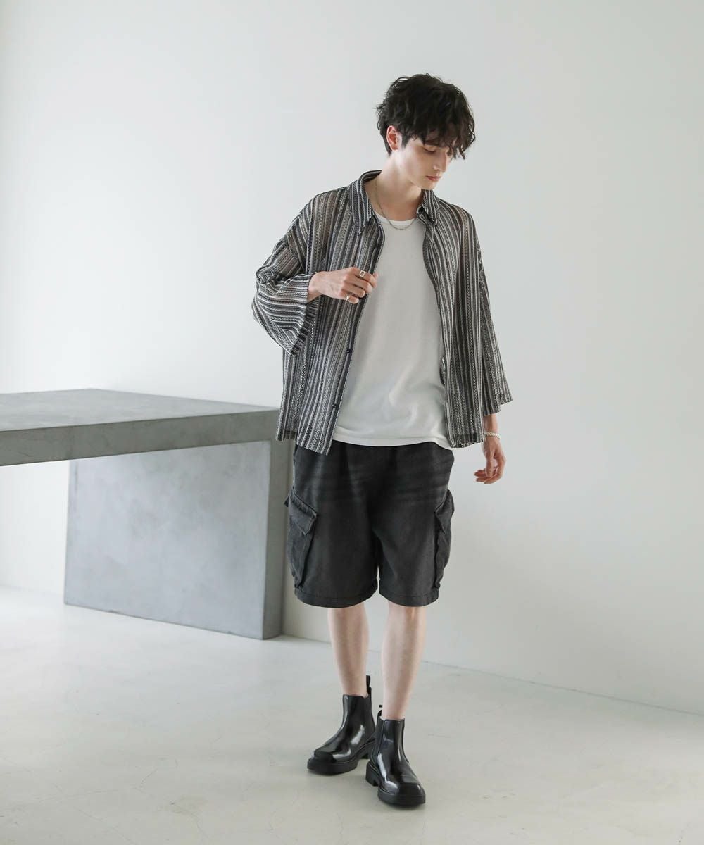 オーバーサイズ2wayドレープバギーカーゴデニムパンツ12.3oz | ASTRONOMY