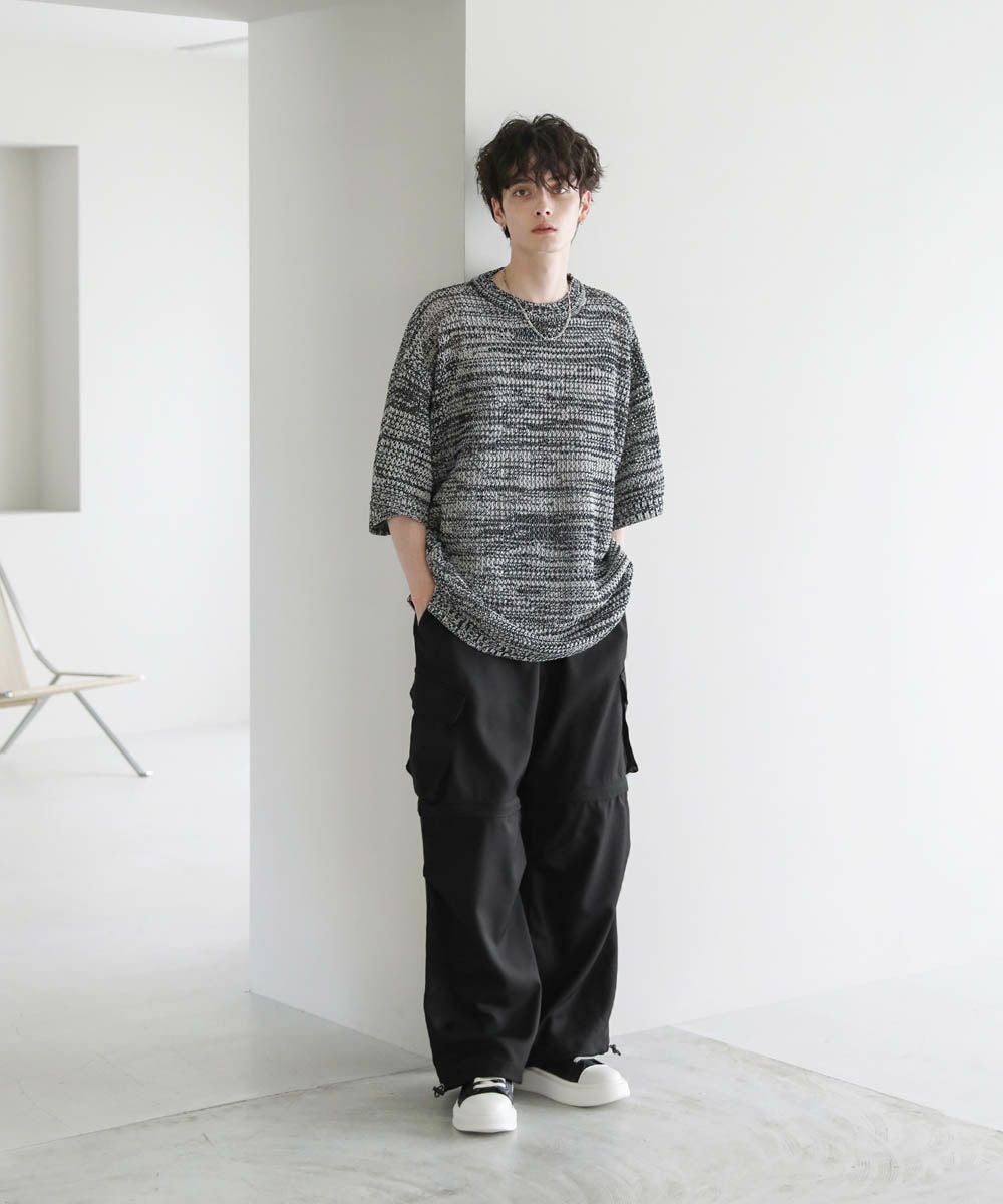オーバーサイズ2wayドレープバギーカーゴデニムパンツ12.3oz | ASTRONOMY