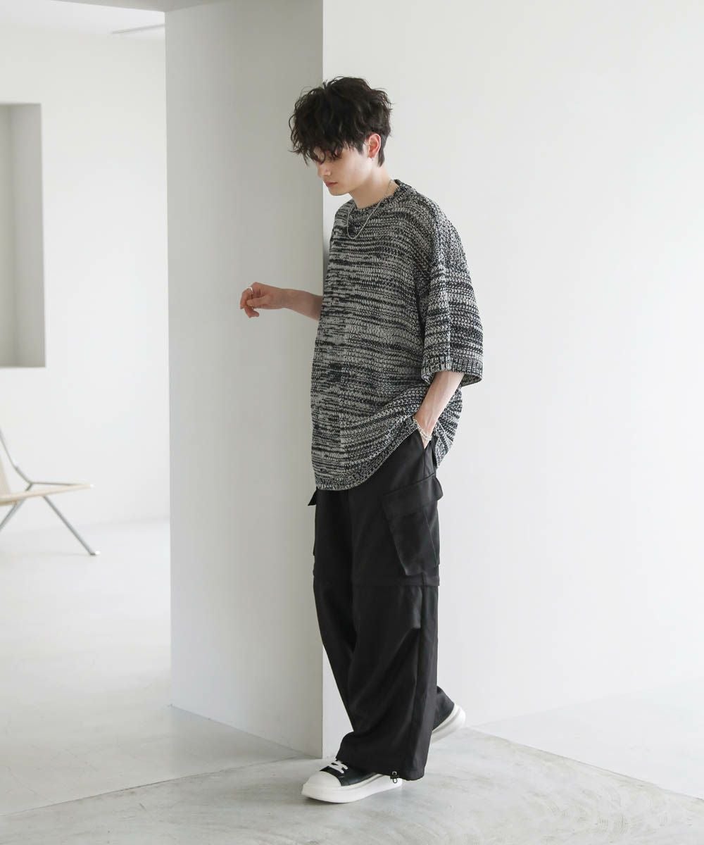 オーバーサイズ2wayドレープバギーカーゴデニムパンツ12.3oz | ASTRONOMY