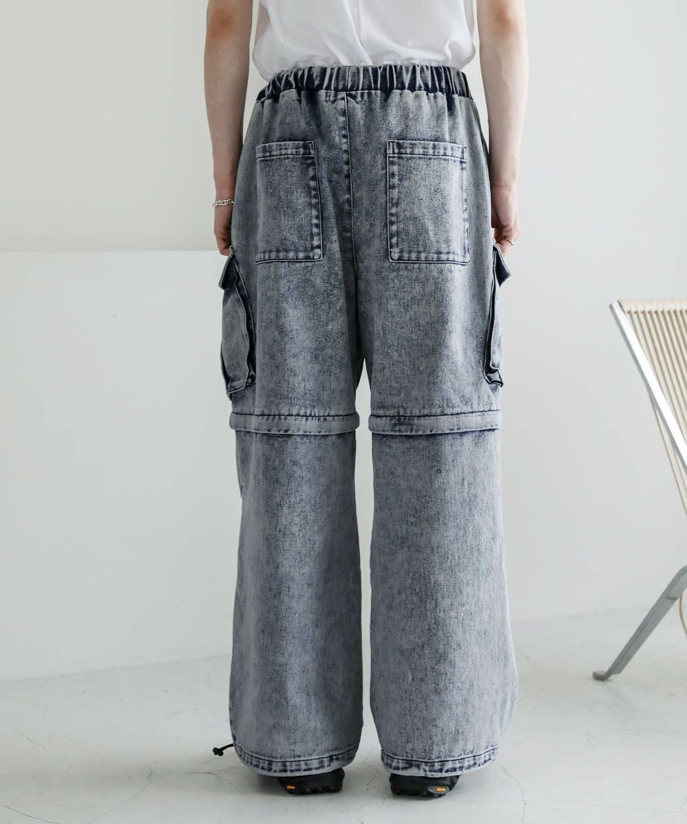 オーバーサイズ2wayドレープバギーカーゴデニムパンツ12.3oz | ASTRONOMY
