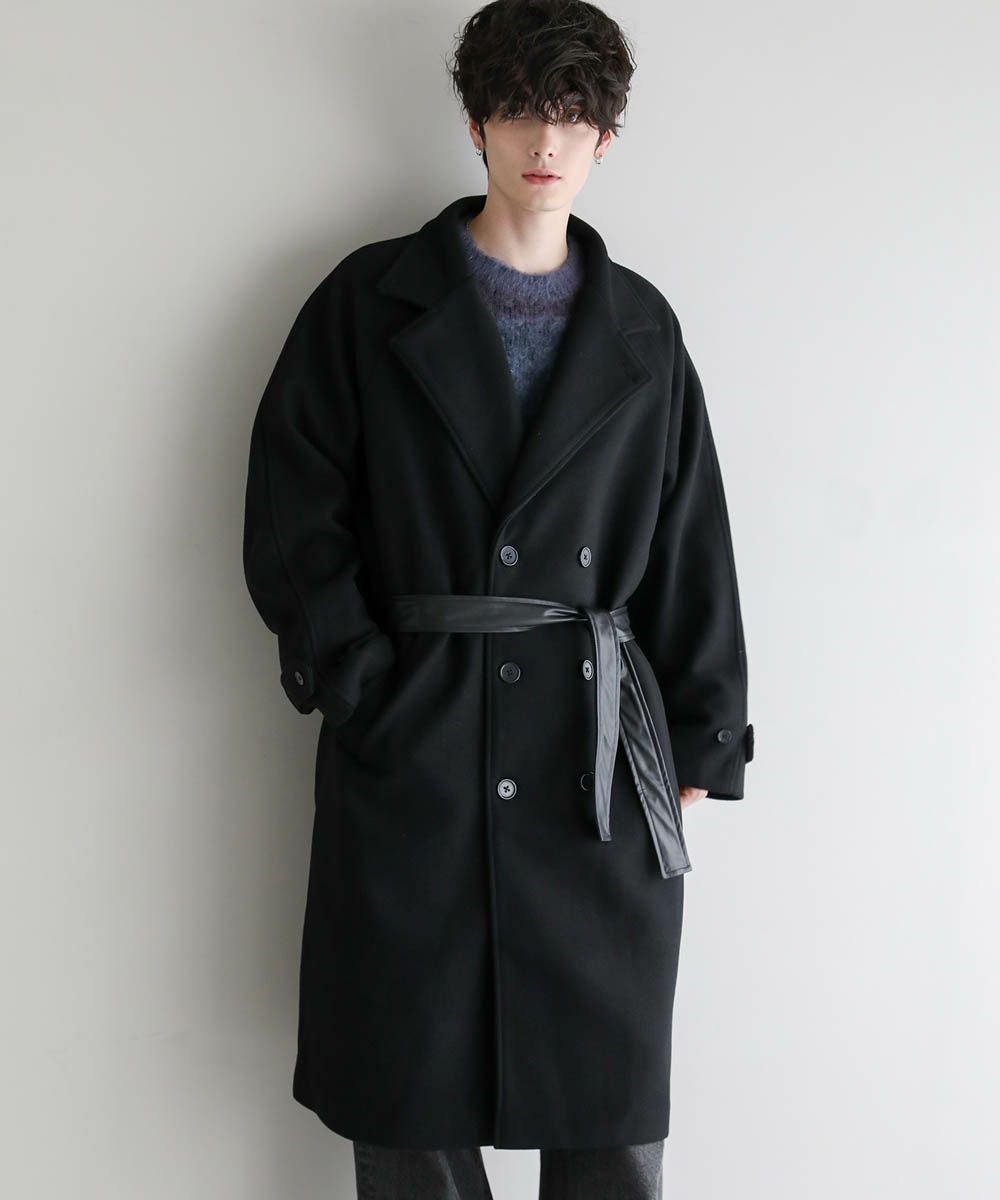 273○ BELSTAFF ボア襟付きブラックロングコート S 襟ボア中綿ロング丈コート(02_M 24_ベージュ): ｜ カタログ通販のハルメク