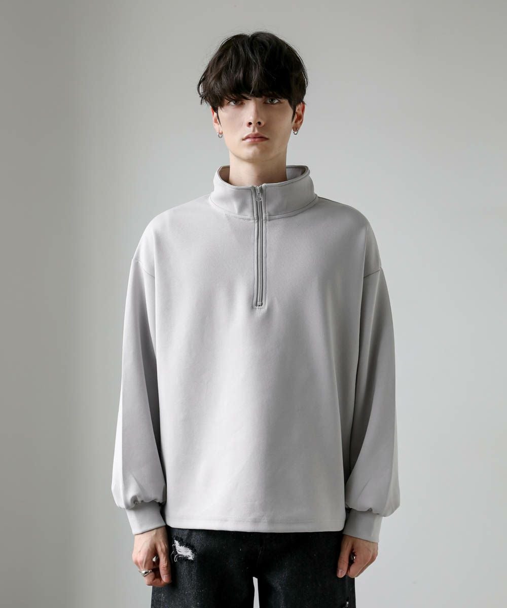 コットンポンチハーフジップカットソー | ASTRONOMY