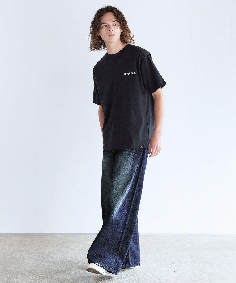 天竺バック刺繍プリントクルーネック半袖Tシャツ | ASTRONOMY