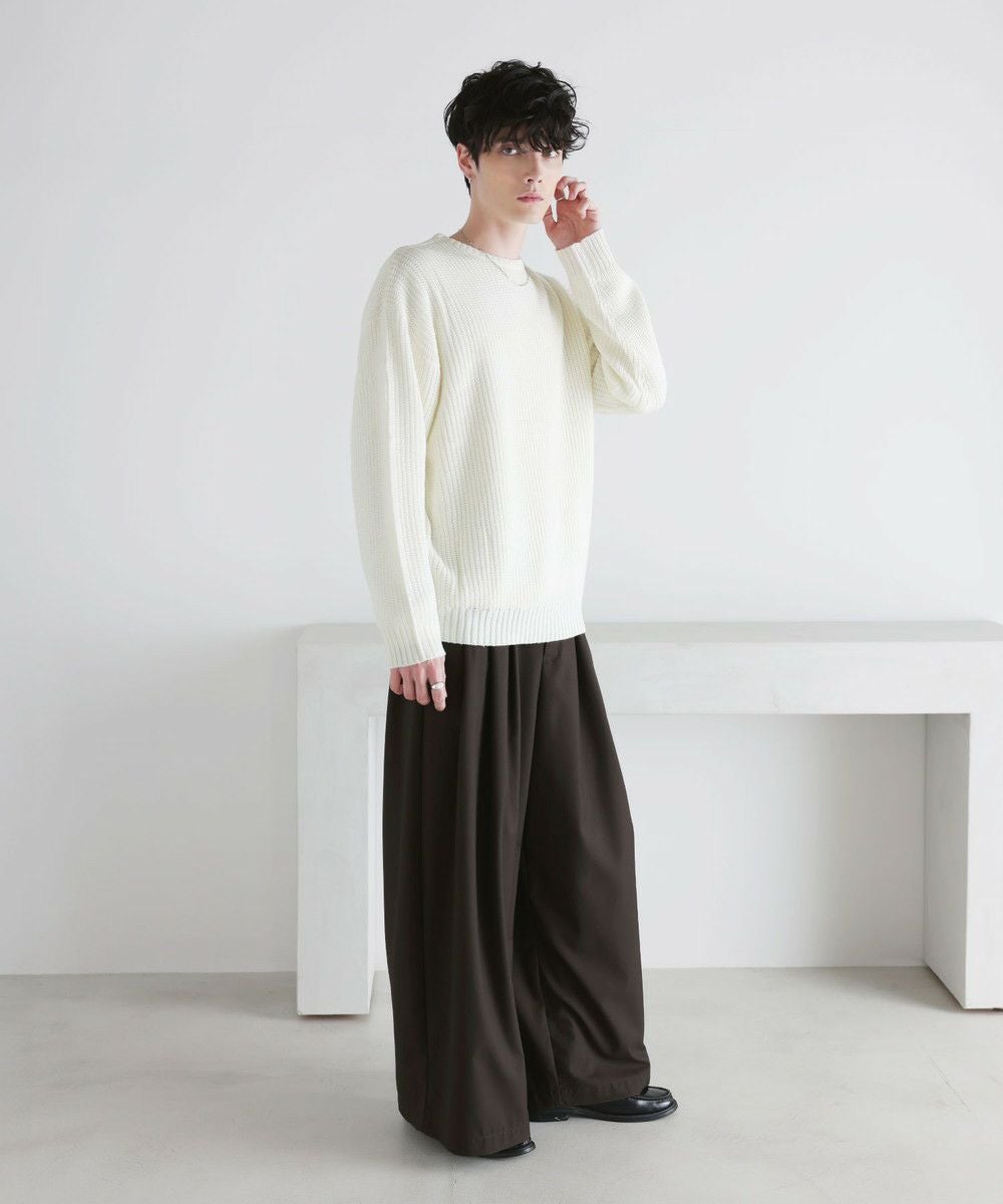 ニット MUSINSA公式 | HYOJI 25 FW ウォッシャブルケーブルクロップヘンリー
