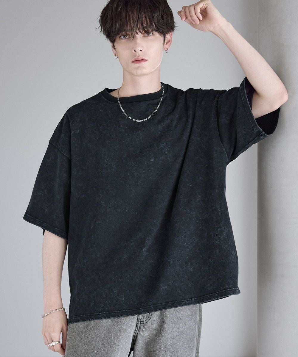 ピグメント加工ビッグシルエット半袖Tシャツ | ASTRONOMY