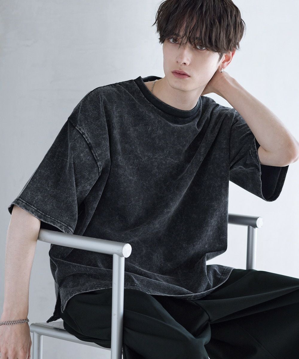 ピグメント加工ビッグシルエット半袖Tシャツ | ASTRONOMY