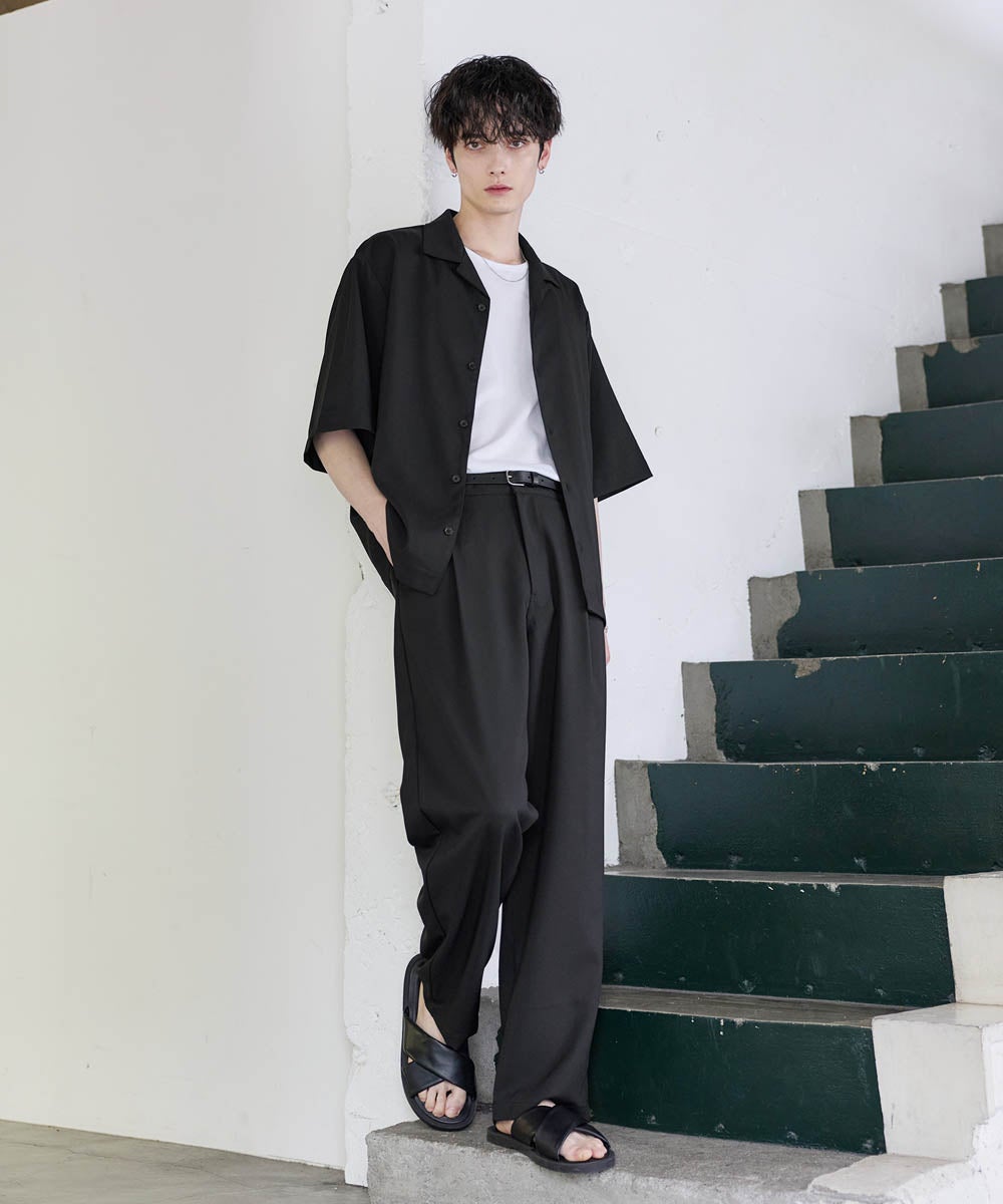 シャツ/ブラウス(半袖/袖なし) MEDI RELAX JACKET SETUP セール】【UNNOTICEシリーズ】＜セットアップ対応＞ドライタッチ