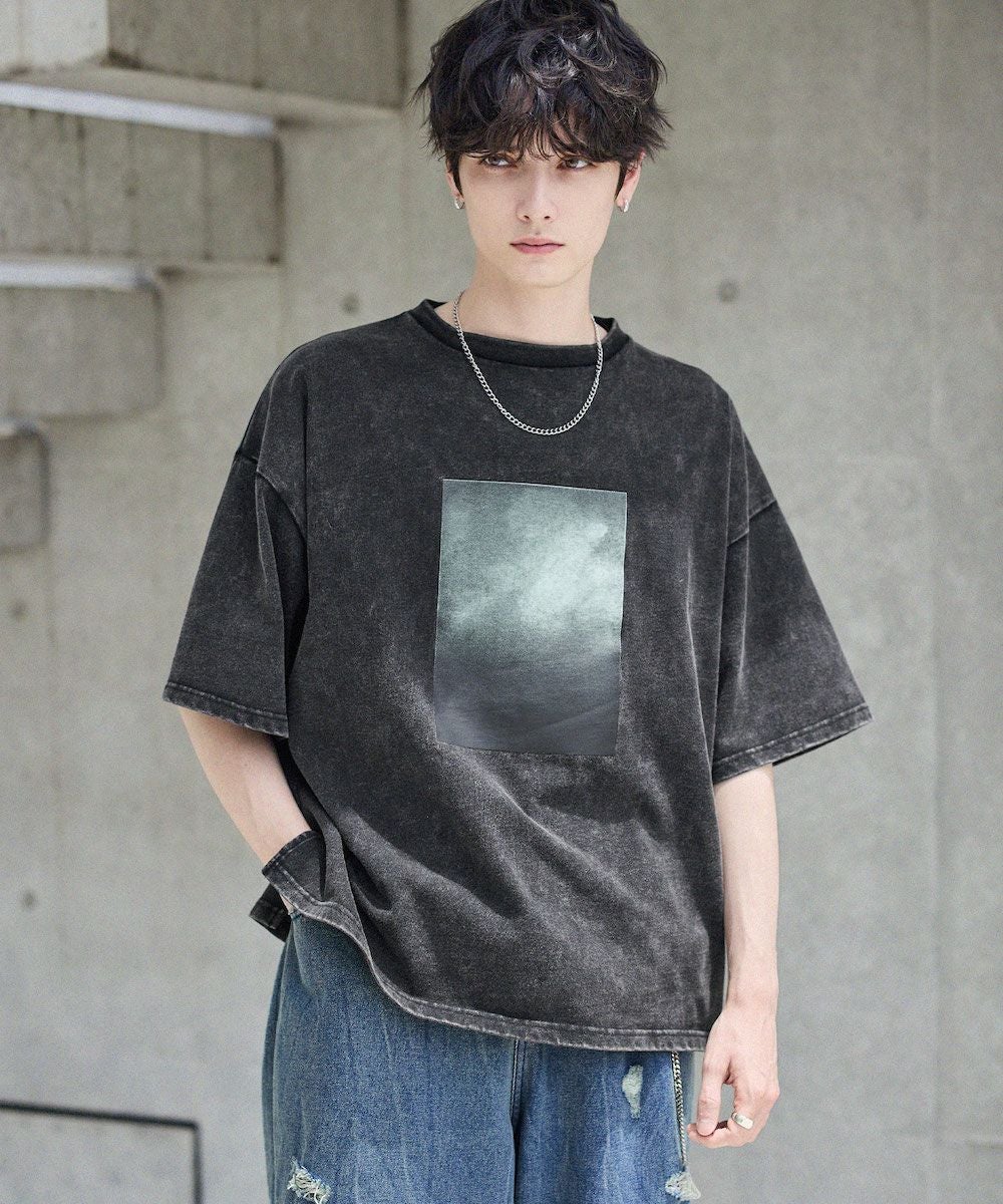 限定品 エニモ 半袖Tシャツ ダメージ加工 ダンス グラフィック美品 モノトーン tシャツ 「ダメージ加工×英字ロゴ」エモTシャツ レディース : ZOZOTOWN