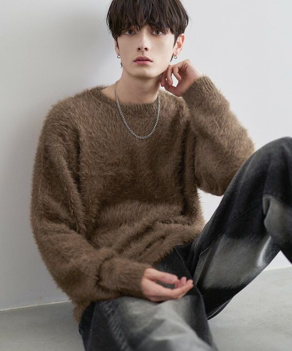 ナイロン混ミックスシャギーニット | ASTRONOMY