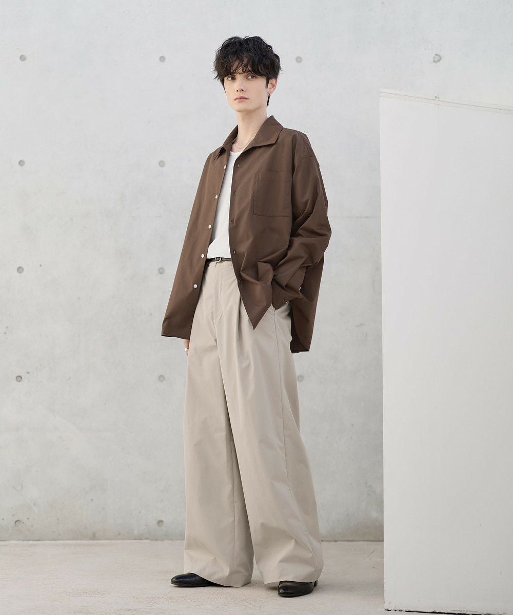 stone  ダークブラウン　シャツジャケット Stone Island ジップ フラップポケット シャツジャケット | ブラウン