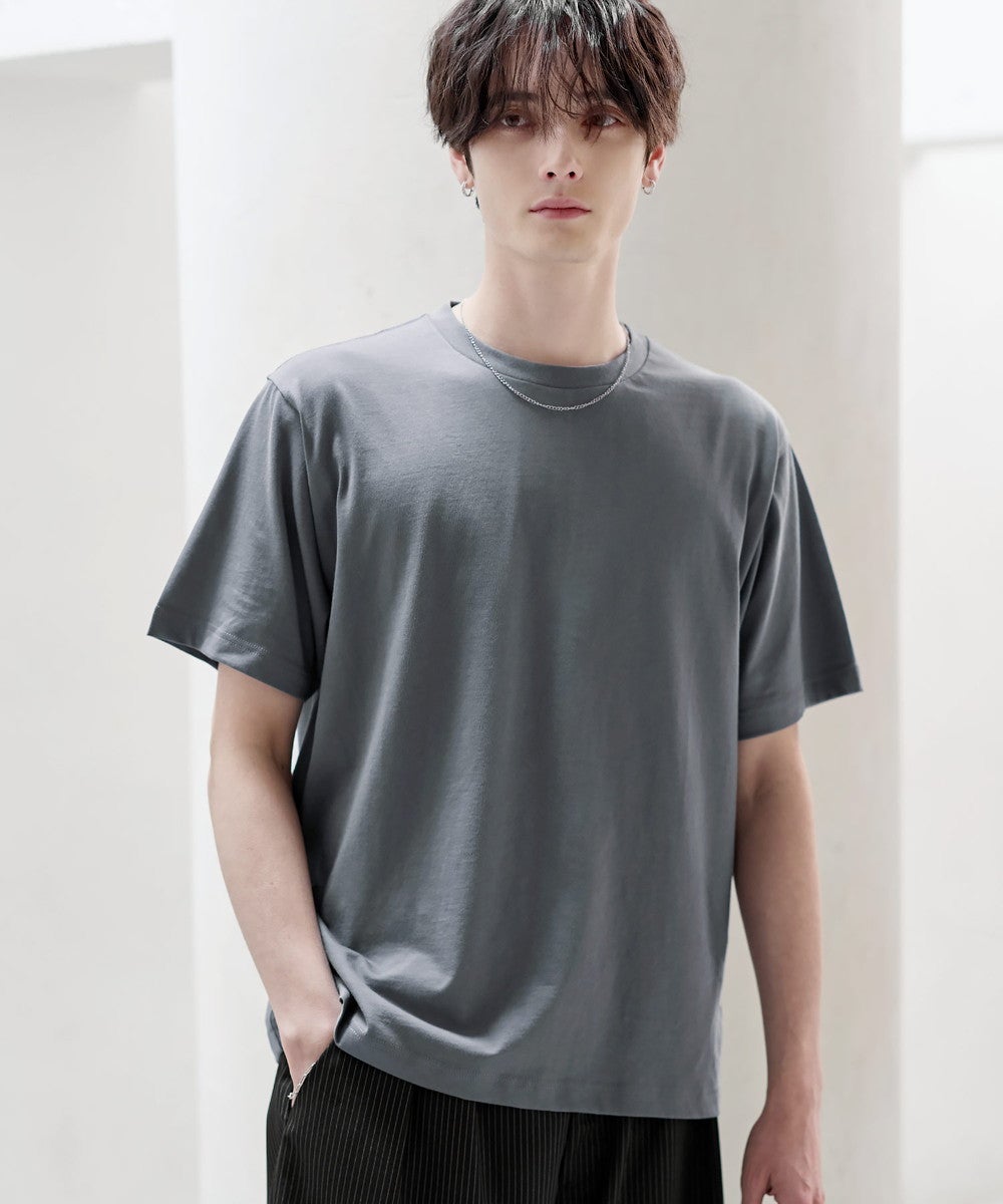 超長綿コットンショートスリーブTシャツ クルー/ヘンリー | ASTRONOMY