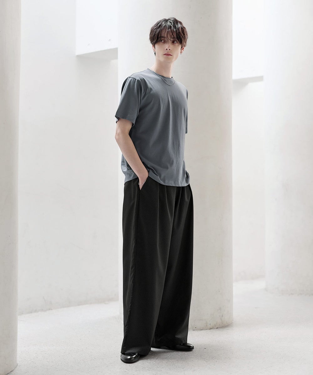 超長綿コットンショートスリーブTシャツ クルー/ヘンリー | ASTRONOMY
