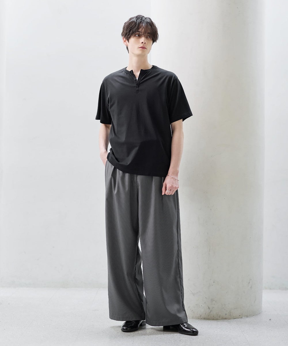 超長綿コットンショートスリーブTシャツ クルー/ヘンリー | ASTRONOMY
