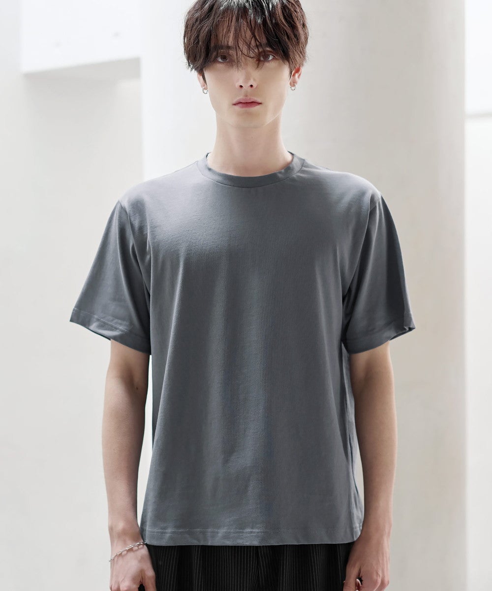 超長綿コットンショートスリーブTシャツ クルー/ヘンリー | ASTRONOMY