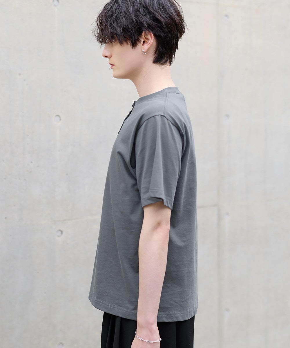 超長綿コットンショートスリーブTシャツ クルー/ヘンリー | ASTRONOMY