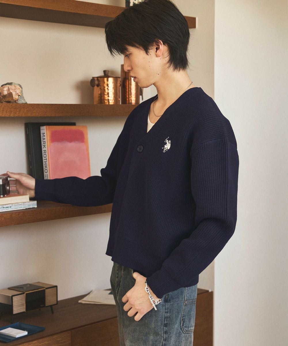 auniさま専用　ポロニットカーディガン　ネイビー サマーニットVネックカーディガンxyf2080 ネイビー – [公式]SAISON DE トップス