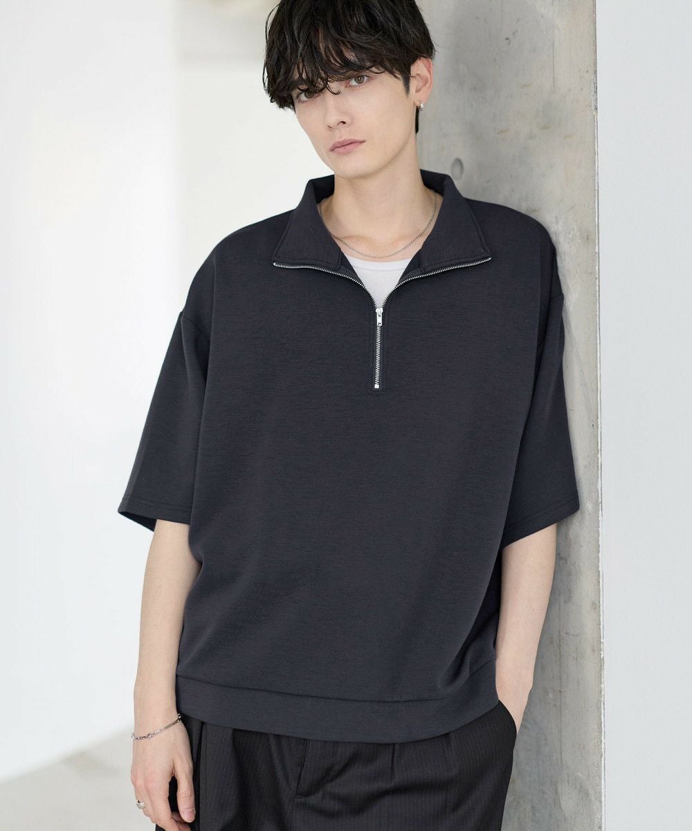 アーツアンドサイエンス カシミヤ混 ポロニット ヘンリーネック ブラック 黒 COLUMN / ヘンリーネックニット＜PERMANENT＞｜ESTNATION ONLINE STORE