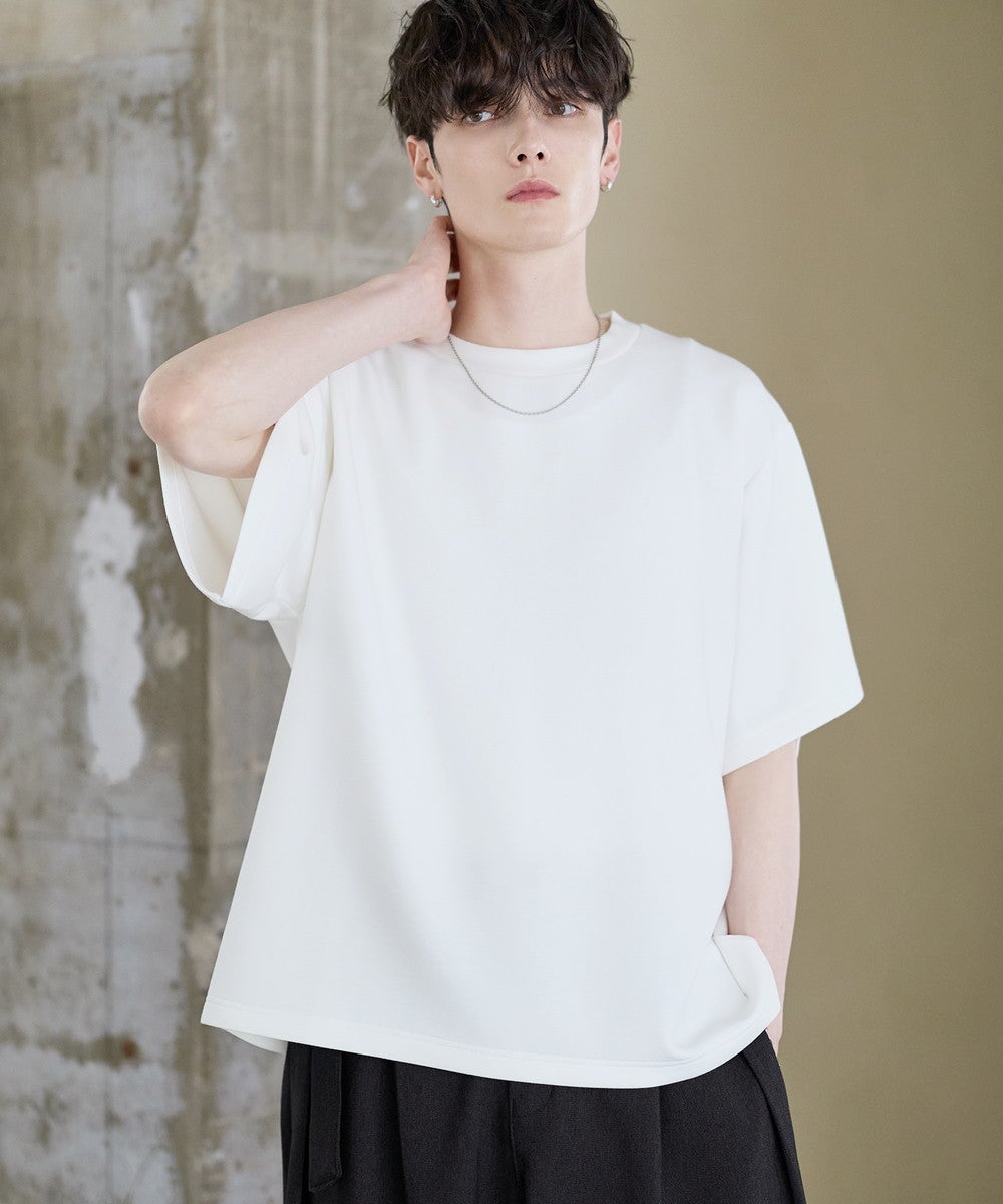防シワ・抗ピリング・ウォッシャブル機能性ハイポンチ半袖Tシャツ